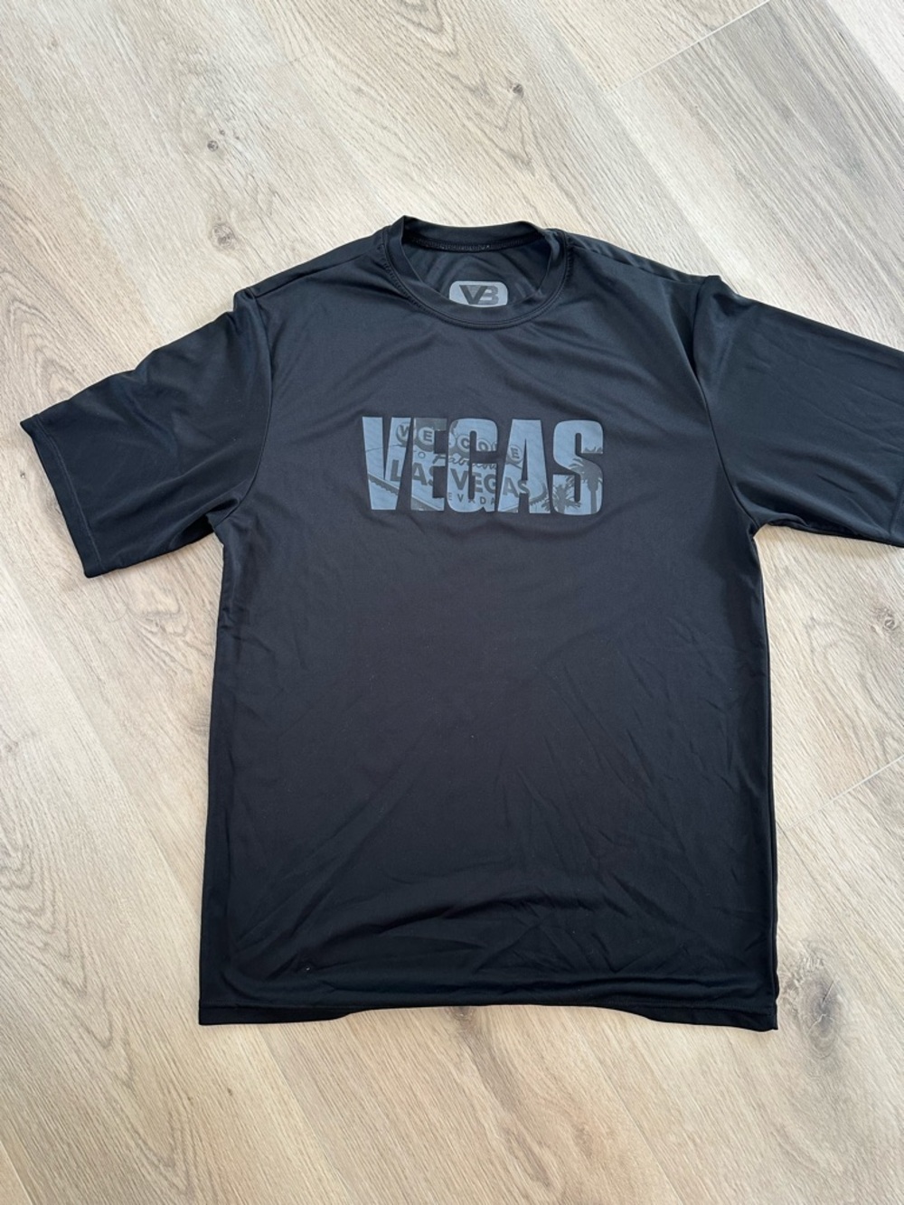 Black VEGAS Graphic Short Sleeve Performance Tee